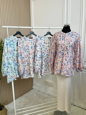 Quinn Peplum Floral Blouse (NLB own manufactured)