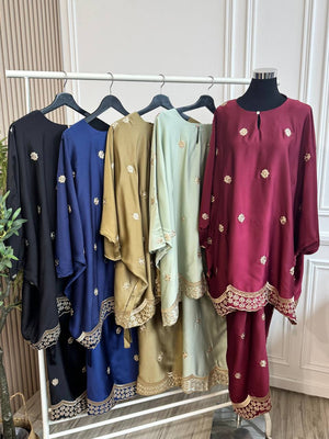 Eid25 - Estella Kurung Sulam Songket Set(Pre-Order, arrive on 16th March)